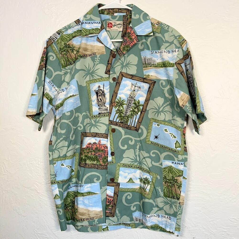 Hilo Hattie Vintage The Hawaiian Original Shirt S Scenic Aloha Camp Shirt